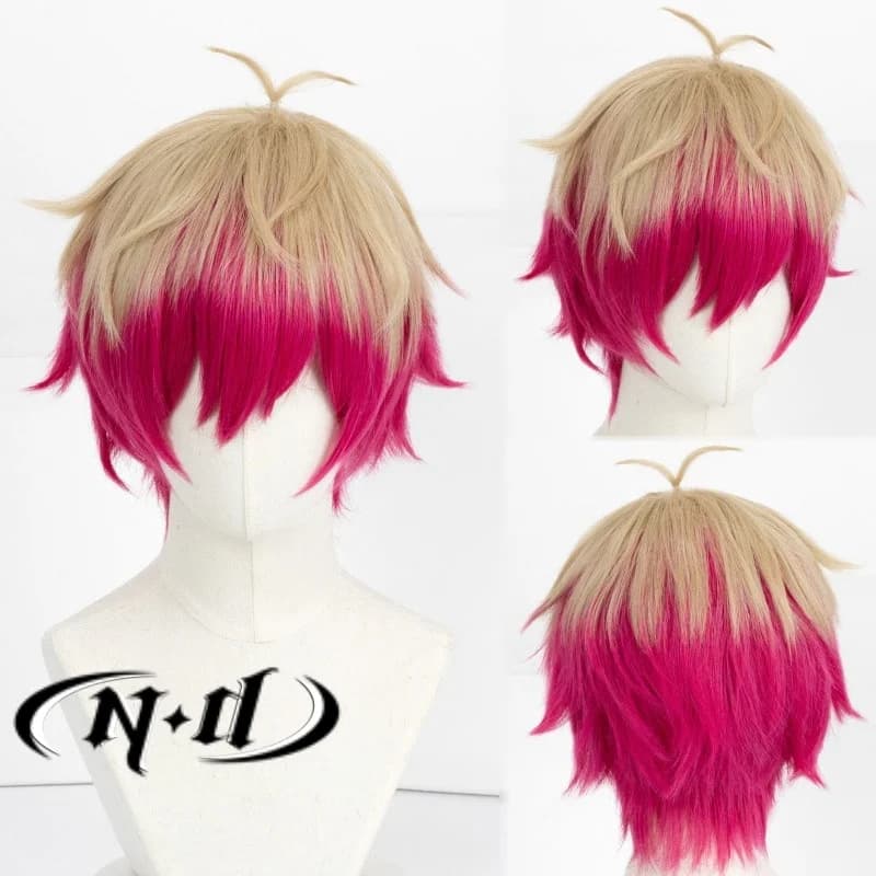 ND Alexis Ness Cosplay Wigs Anime BLUE LOCK The Magician Cosplay Magenta Hair Wigs for Anime Comic Con Coser Halloween Synthetic