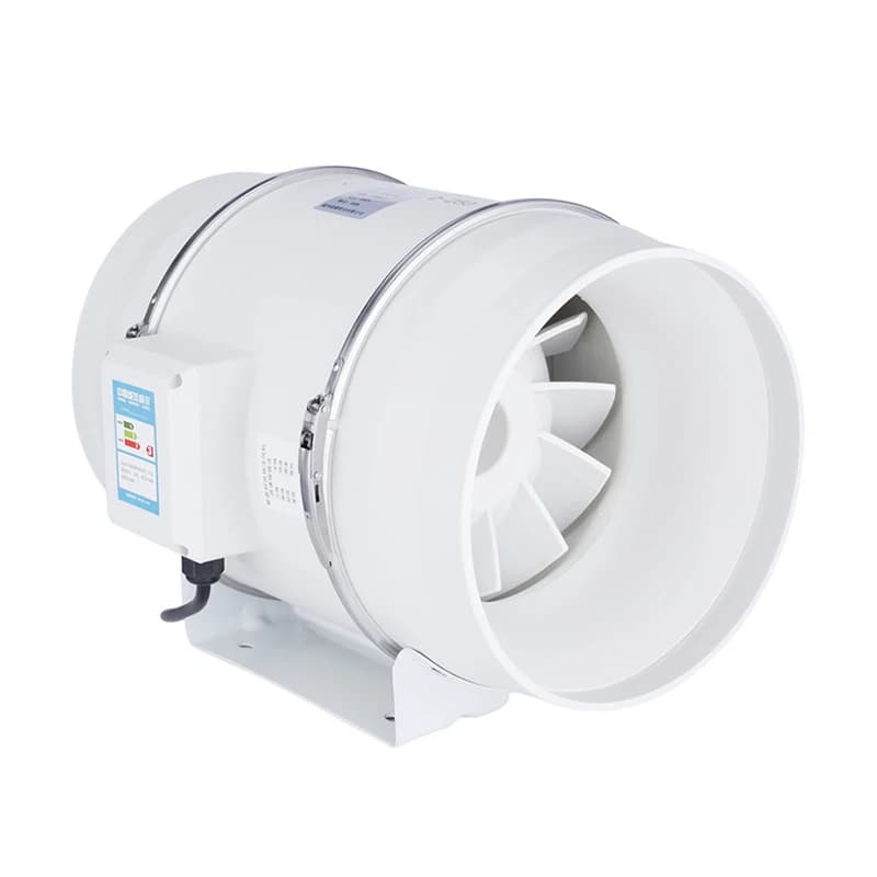 Extractor Fan High Efficiency Mixed Flow Ventilation System Exhaust Air for Bathroom Silent Inline Duct Fan