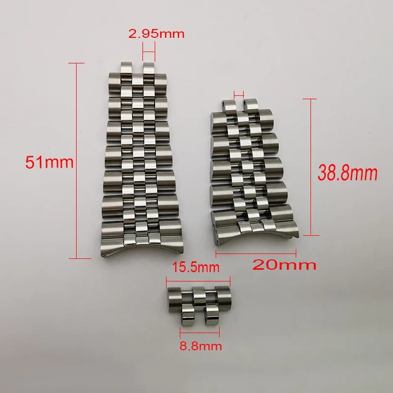 Stainless Steel Watch Bands Bracelets Straps Links For Jubilee GMT 126710-69200,Aftermaket Watch Parts