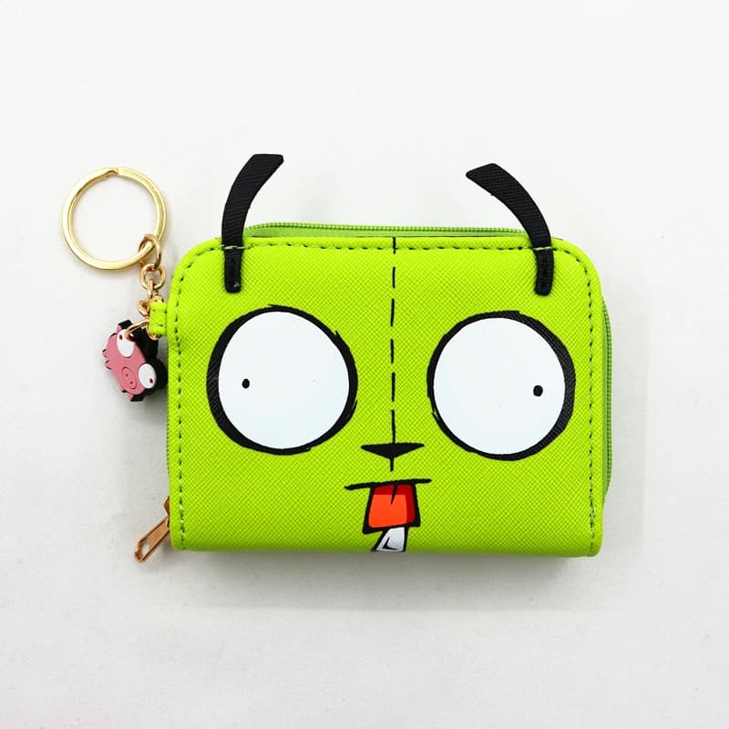 3D Gir Zip Wallet PU cute cartoon student zipper handbag multi-card folding daily pocket walle