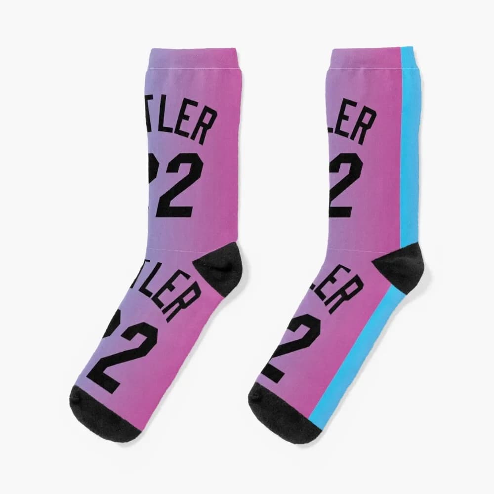 Jimmy Butler - Miami Vice 2021 Fade Socks compression aesthetic Boy Child Socks Women's