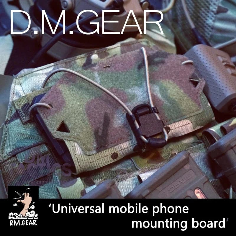 DMGear Tactical Mobile Phone Admin Panel FCSK Molle Hoop Smartphone Pouch Holder Carrier Hunting Map Bag Hunt Gear Accessory