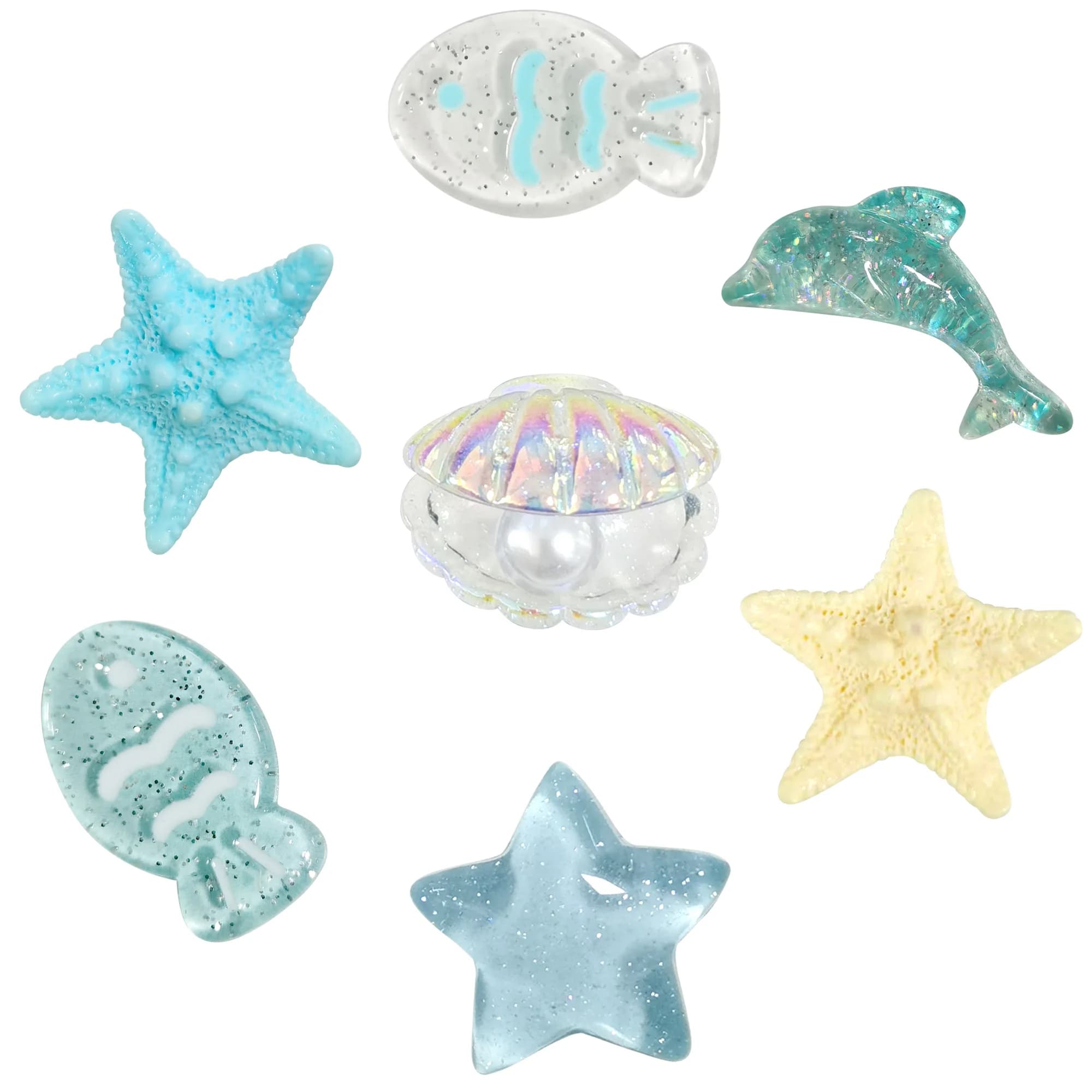 Cute Starfish Shell Resin Shoe Charms Accessories DIY Clogs Sandals Garden Shoe Decor Buckles Beach Bag Pins Girls Women Gifts