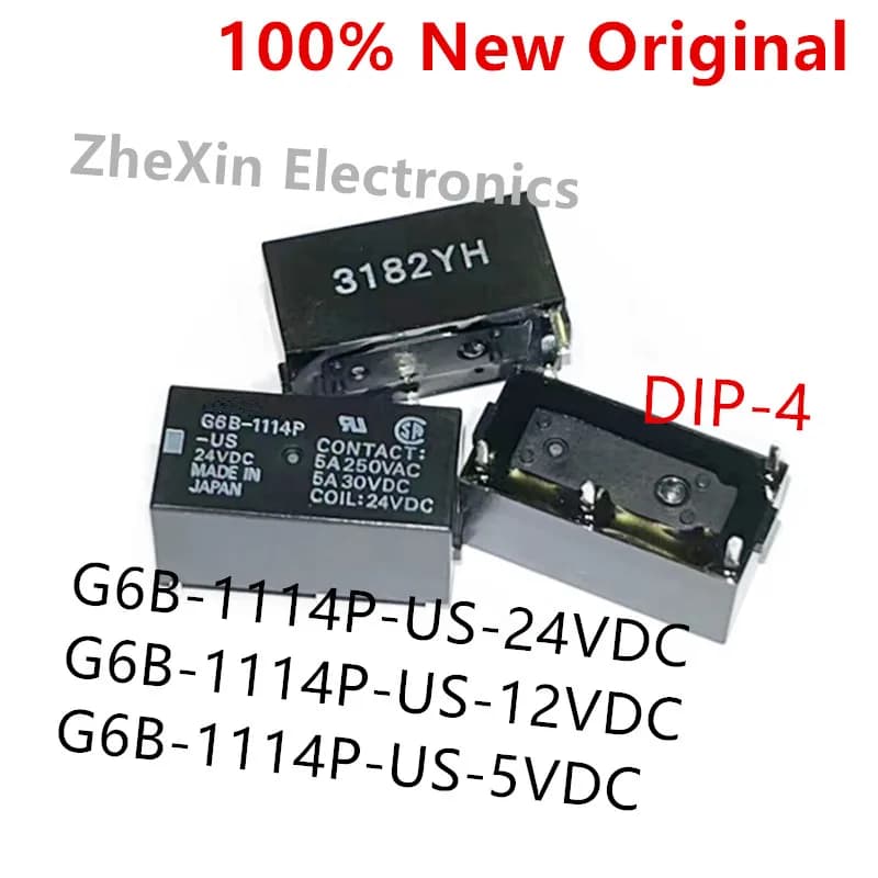 10PCS/Lot G6B-1114P-US-5VDC 、G6B-1114P-US-12VDC 、G6B-1114P-US-24VDC New original Electromechanical Relay G6B-1114P-US