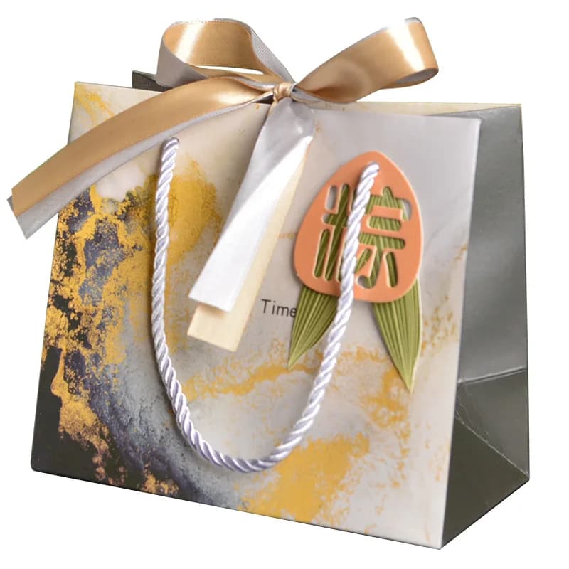 New Dragon Boat Festival Zongzi Gifts, High-end Delivery, Creative Ribbons, Hang Tags, Bulk Handbags