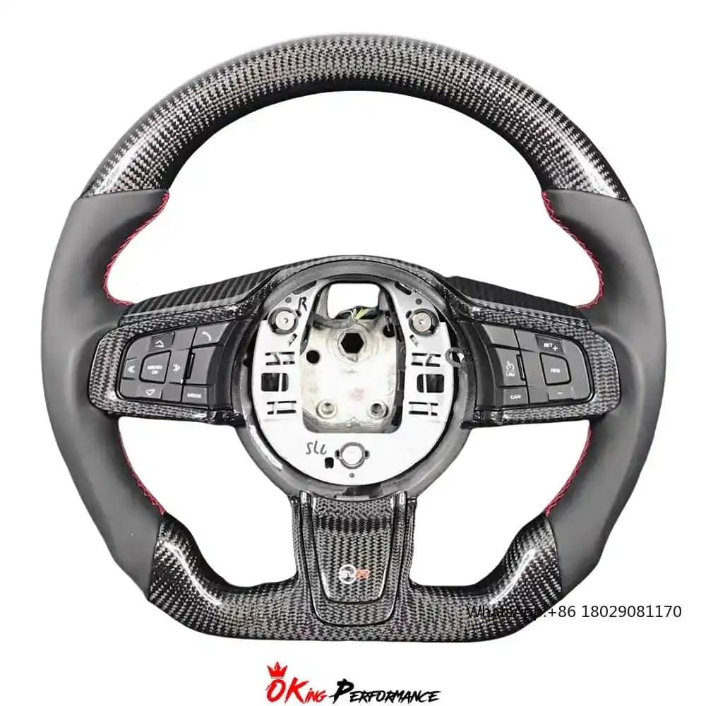 Customize Carbon Fiber Steering Wheel For Jaguar F Type 2013-2019