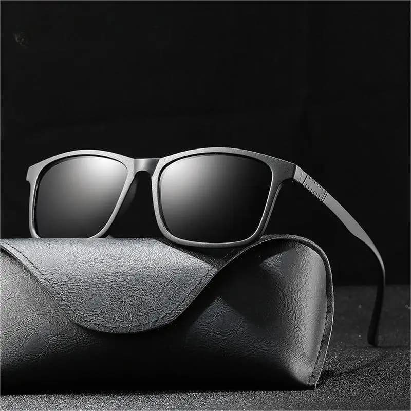 Luxury Men Polarized Sunglasses Vintage Square Ultra Light TR90 Frame Driving Fishing Sun Glasses For Man UV400 Eyewear
