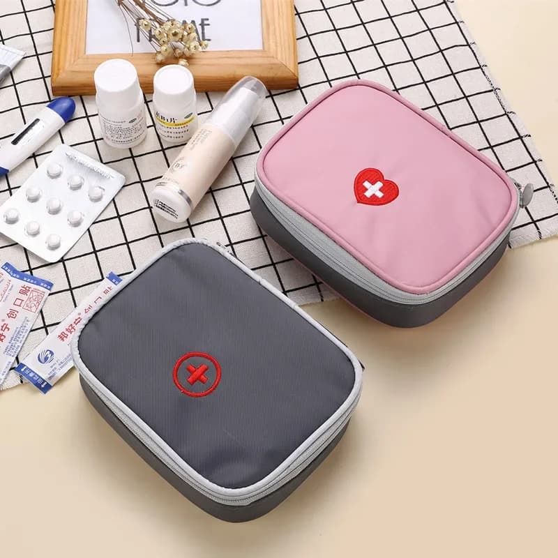 First Aid Kit Bag Portable Travel Medicine Package Emergency Kit Bags Small Medicine Divider Storage Organizer Home Outdoor