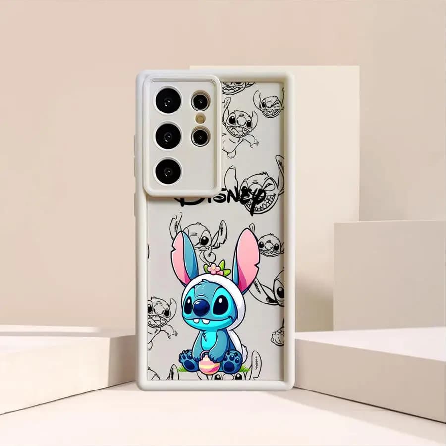 Case For Samsung S23 S24 S22 Ultra S20 FE S21 Plus Angel Eye Ladder Shockproof Phone Cover Silicone Shell Cartoon Cute Sitich