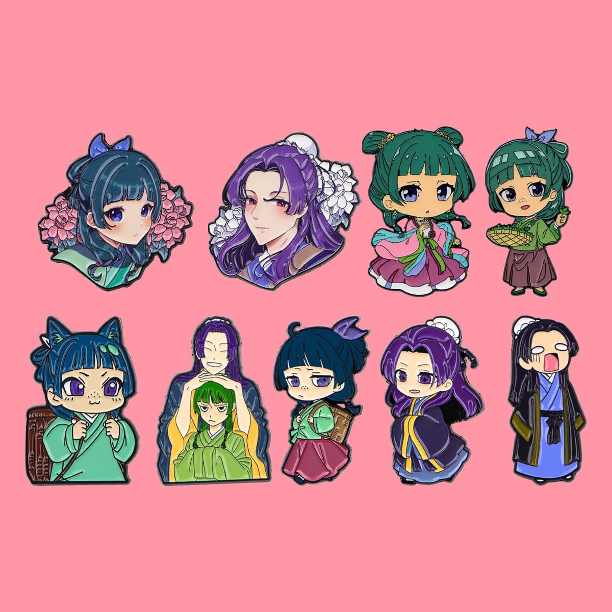 Cute Cartoon Girls Enamel Pins Japanese Anime Brooch Lapel Pin Badge on Backpack Clothing Accessories Fashion Jewelry Kids Gifts