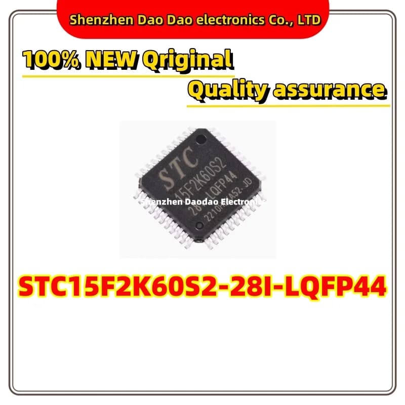 5Pcs STC15F2K60S2-28I-LQFP44 15F2K60S2 28I LQFP44 Chip MCU New original