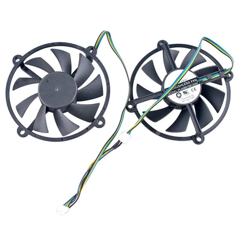 PLA08015B12HH DC12V 0.35A 4pin Dual ball bearing cooling fan for GTX260 GTX250 graphics card