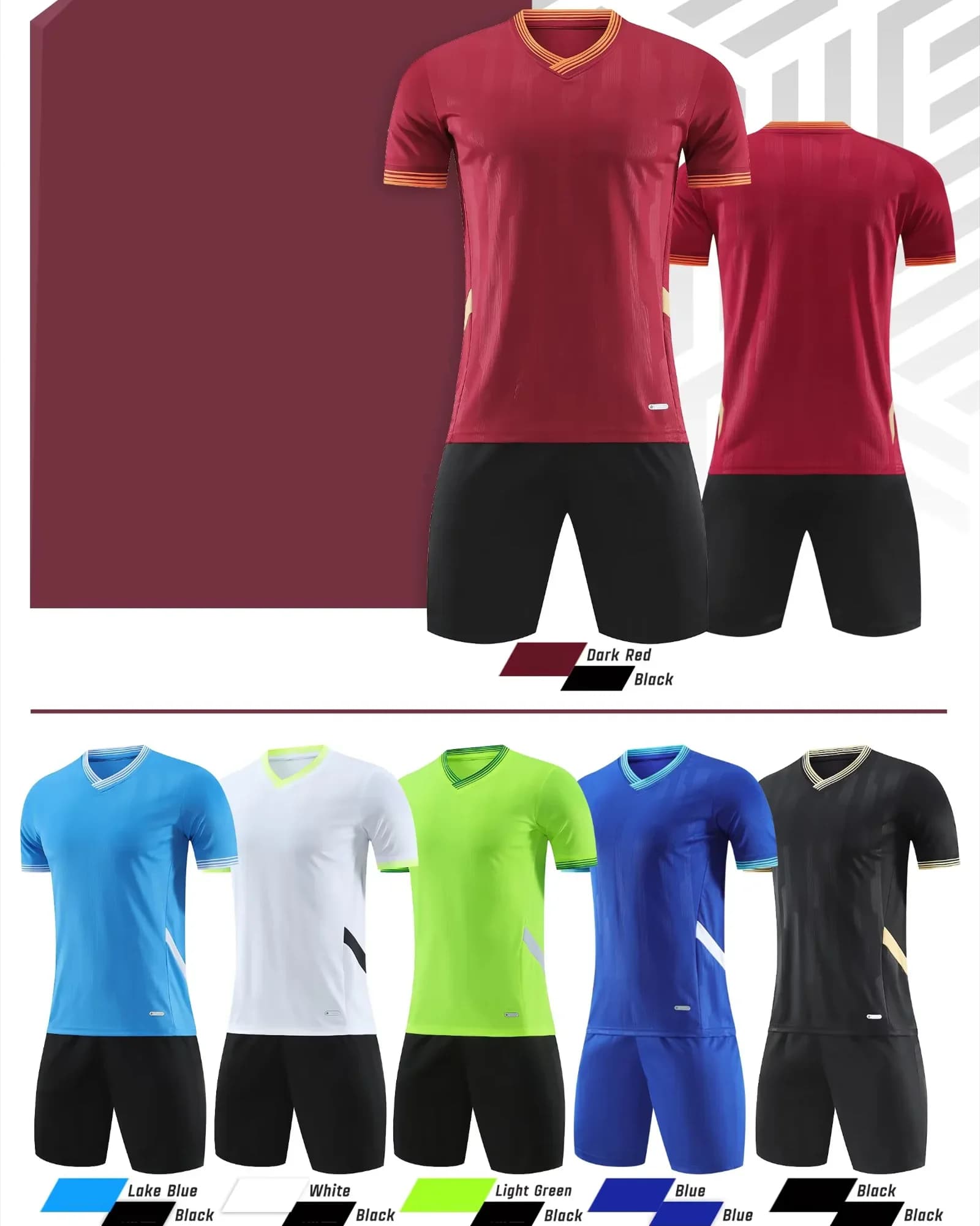 Thai Quality Team Children Soccer Training Uniform Cheap Football Kits Blank Sport Soccer Suit Custom Soccer Jersey