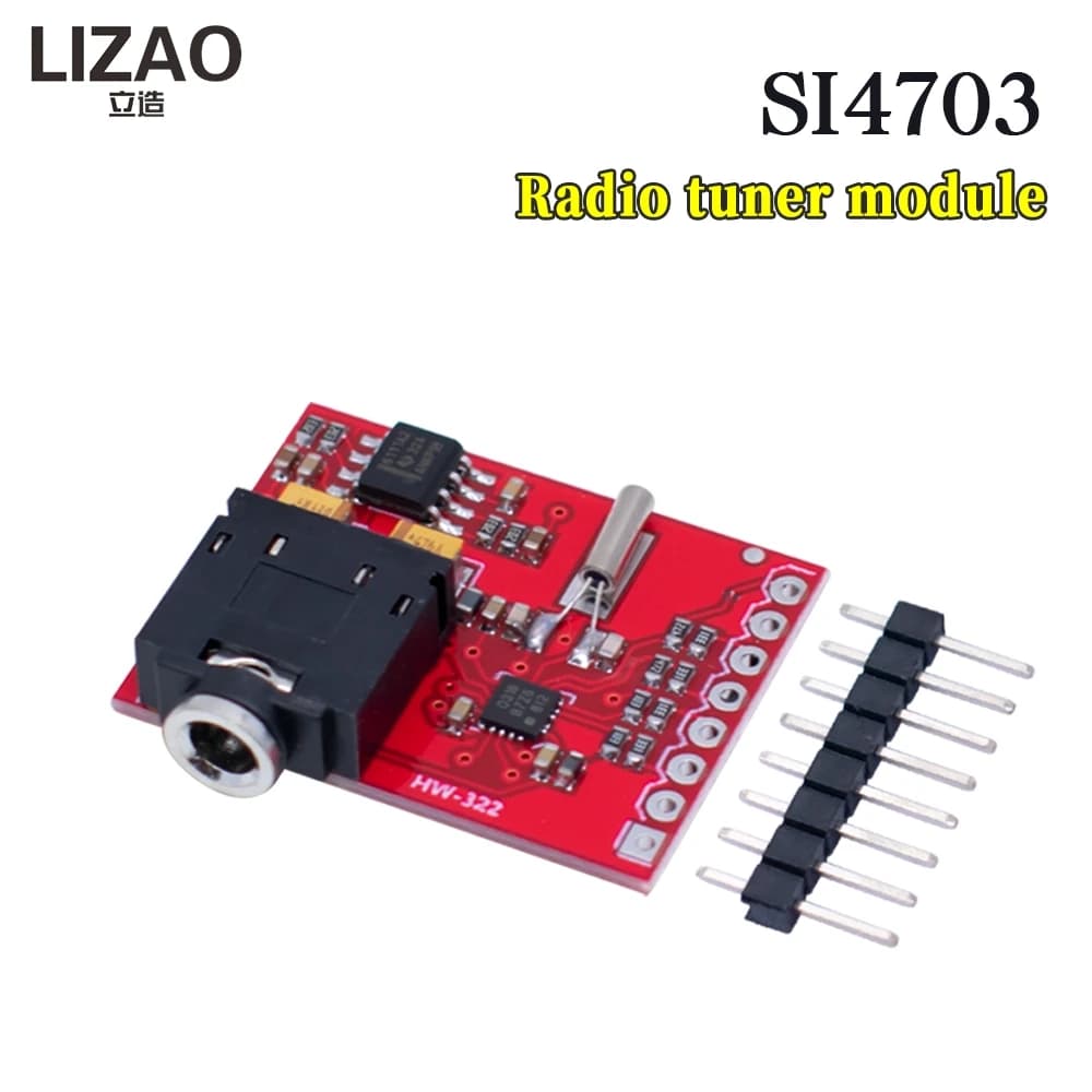 Si4703 RDS FM Radio Tuner Evaluation Breakout Module For Arduino AVR PIC ARM Radio Data Service Filtering Carrier Module