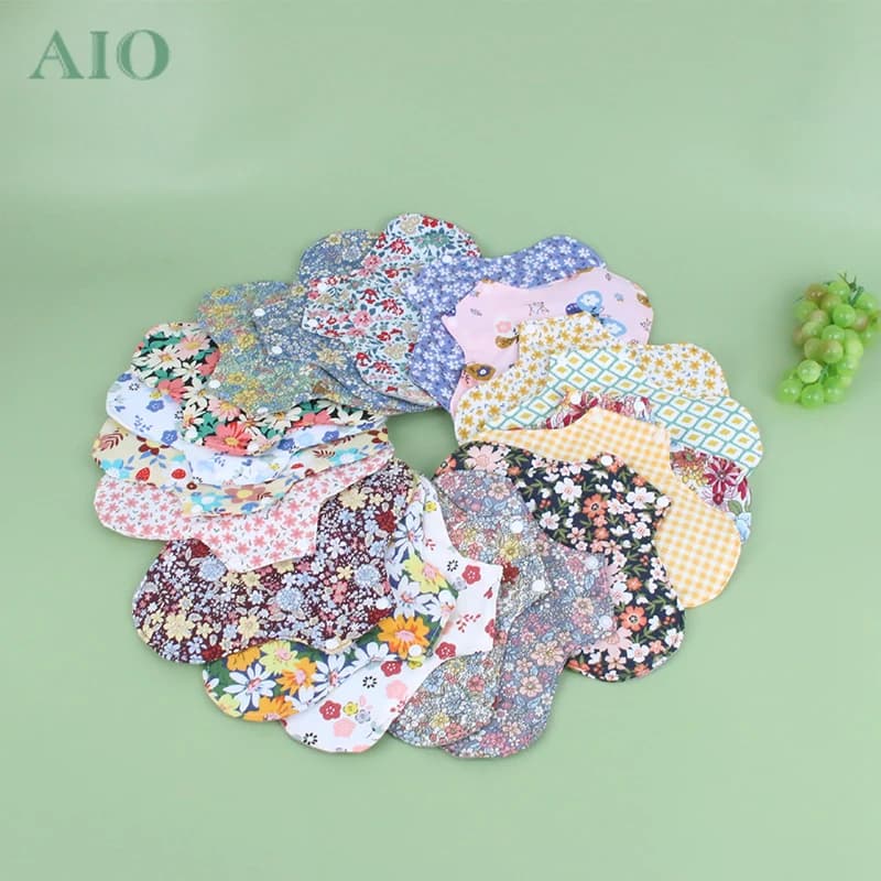 Graphene Washable Sanitary Napkins Antibacterial Cotton Breathable Hygiene Sanitary Pad Pregnant Leaking Menstrual Panty Liners