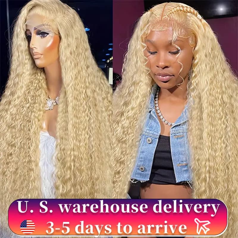 13x6 Hd Lace Frontal Wig 613 Blonde Wig 13x4 Lace Human Hair Wigs Deep Wave Brazilian Hair Curly Human Hair Wigs For Women
