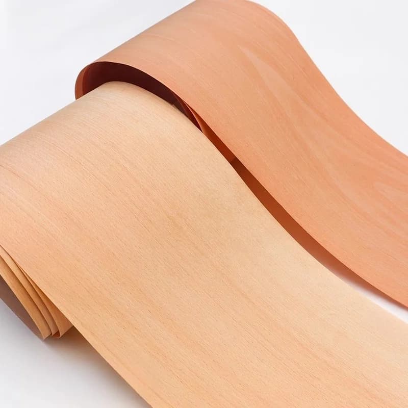Red Mountain Beech Veneer Wood Veneer Furniture Veneer Wall panel Musical Instrument Decorative Surface W15cm T 0.2mm