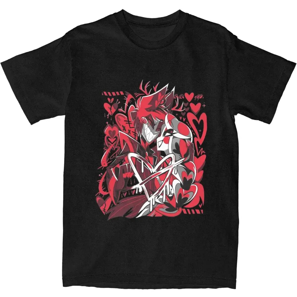 heavyweight Informal New Arrival vintage Hazbins Hotels Charlie Alastor Love Apparel Shirts Me Funny 100% Graphic Printing