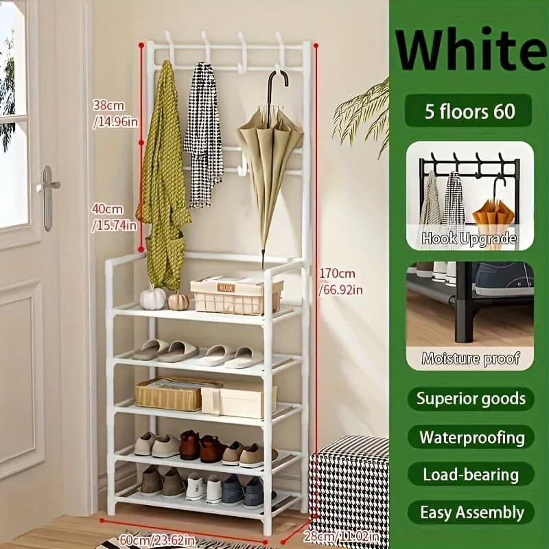 Shoe Multi-layer Rack DIY Organizer Clothes Storage Load-bearing Organizer Hat Hanger Household Shoes Multifunctional Shoe Rack