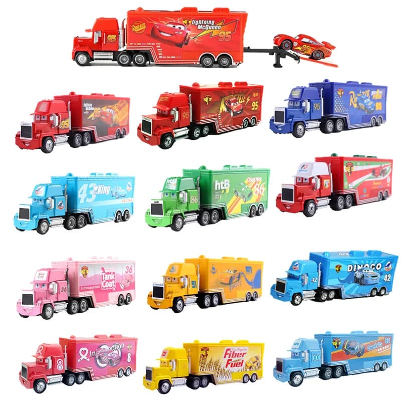 Disney Pixar Car 2 3 Metal Die Casting Car toys # 95 McQueen Truck King Jackson Storm Sally Children's Christmas Birthday Gift