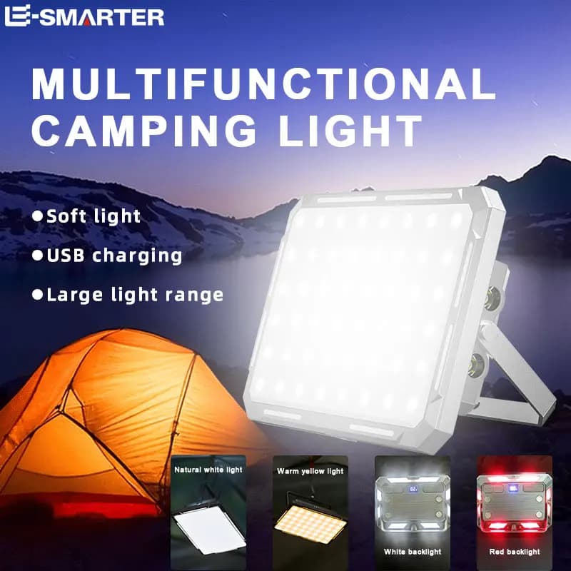 Portable LED Camping Tent Light Rechargeable Searchlight High Power Outdoor Emergency Lighting Waterproof Hanging Night Lamp
