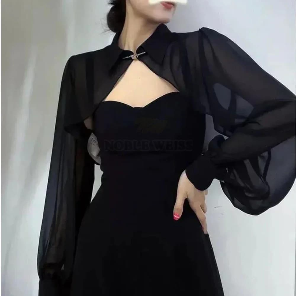 Bridal Shawl Wrap Top Cover Ups Long Sleeve Sun Protection Cape Coat Black Women Casual Party Bolero Jacket Customized