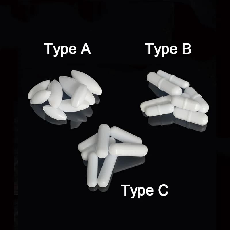 5 Pcs Laboratory Magnetic Bar Cylindrical Magnetic Stirrings Rod 3 type Magnetic Stirrings Mixer Corrosion Resistant Mixer Rod