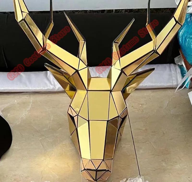 Mirror animal headgear, mask, cartoon shooting, performance props, wearable