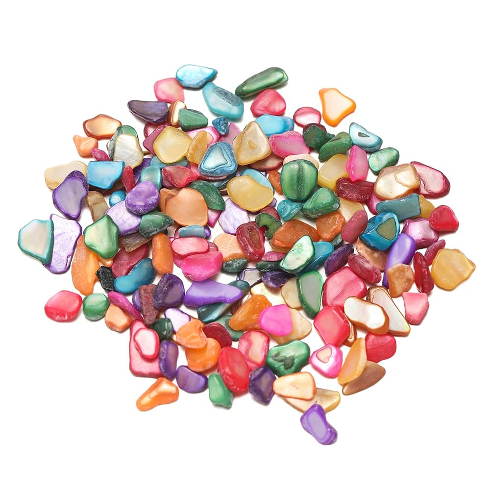 20g 50g Mixed Shell Fragments Crushed Stones Undrilled Irregular Shaped Stones For DIY Jewelry Resine Mould Making Accesories