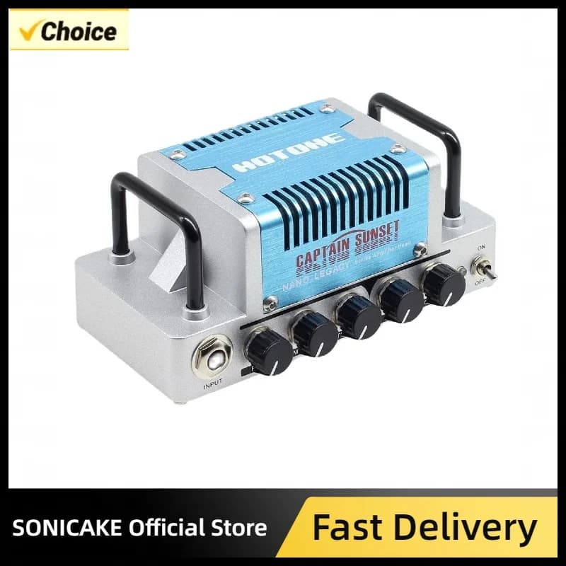 Hotone Captain Sunset High Gain Guitar Amp Head 5 Watts Class AB Amplifier with CAB SIM Phones/Line Output NLA-9