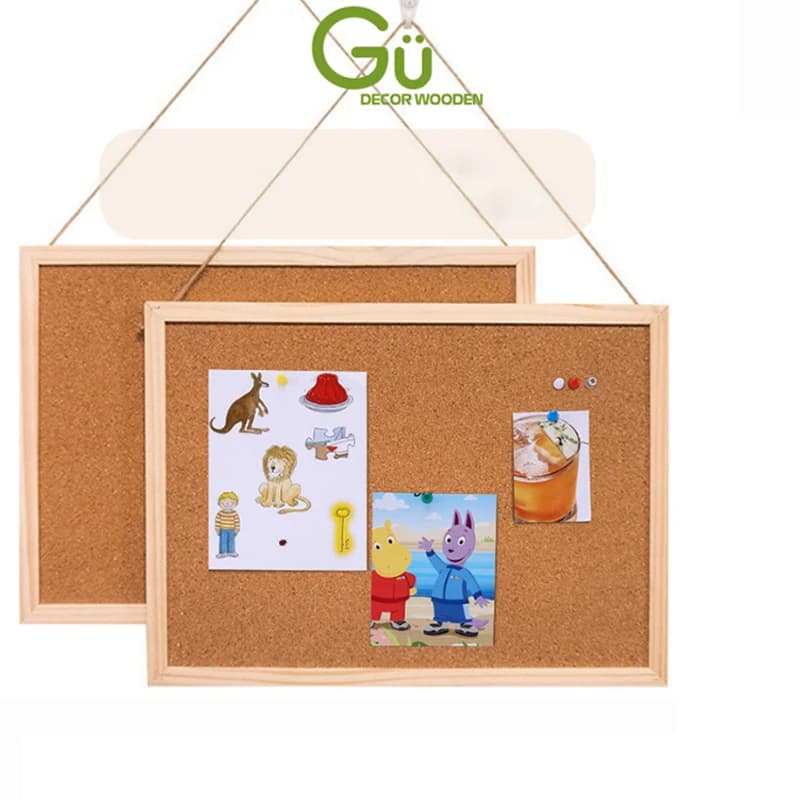 Office Teaching Cork Nail Board Decorative Board Wall Hanging Note Notification Photo Display Announcement Accessory File