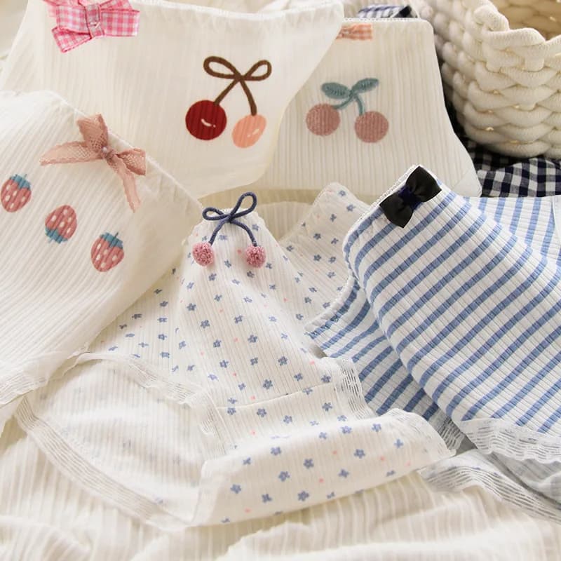 M-XL Cotton Panties Women's Underwear Panty Girls' Wool Ball Comfort Briefs Mid Waist Seamless Soft Underpants Female Lingerie