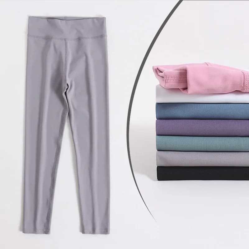 Spring Baby Girls Yoga Leggings Solid Kid Thin Tights Sweatpants 2+y Child Casual Pants Autumn Toddler Skinny Cropped Trousers