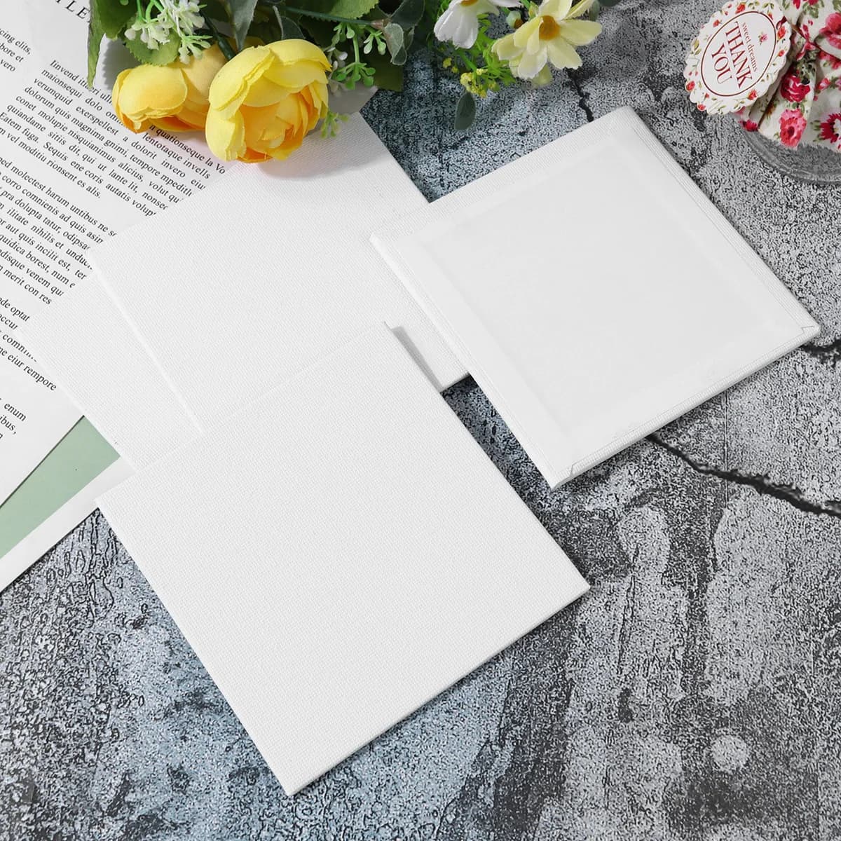 10Pcs Thicken Art Panels Artist Oil Paint Boards Cotton Boards Diy Drawing Boards High Quality Canvas For Hobbyists Creative