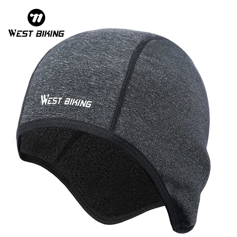 WEST BIKING Cycling Helmet Cap Winter Warm Fleece Cap Riding Headband Sport Bandana Fiets Mut Running Hat Bike Cycling Caps