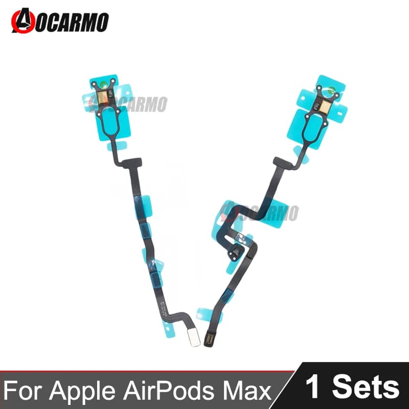 Aocarmo For AirPods Max Noise Reduction Microphone Mic Sensor L+R Flex Cable Repair Part