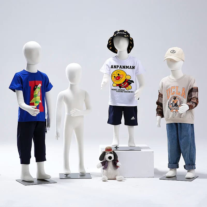 Kids Full-Body Mannequin Torso for Window Clothing Display