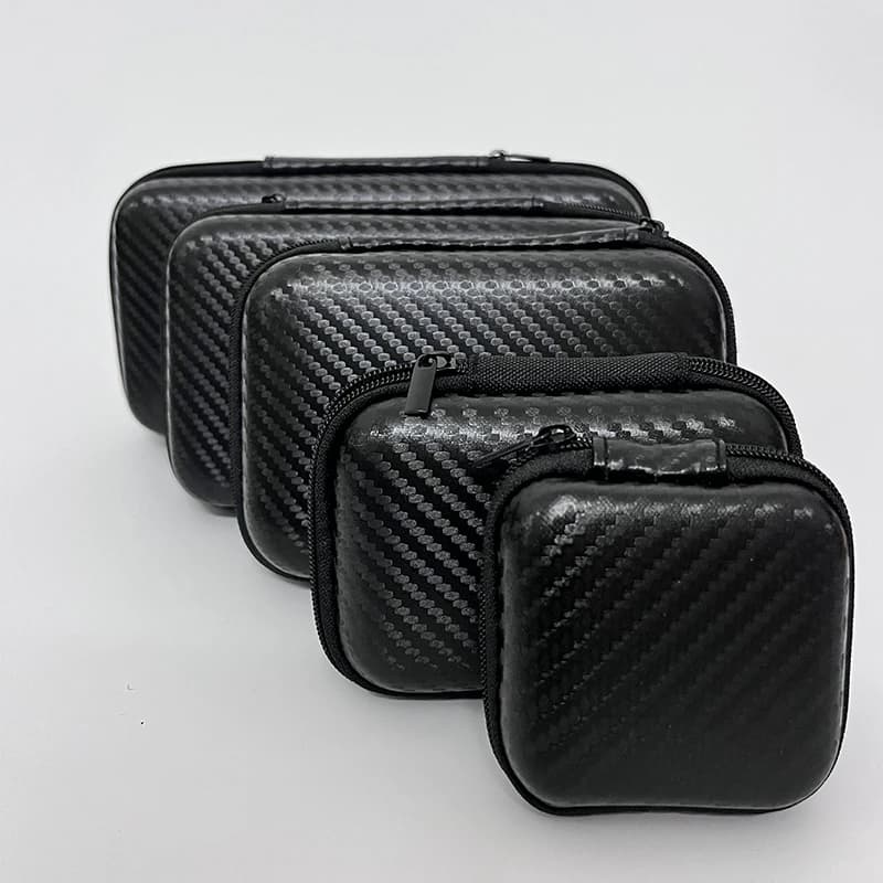 Car Terminal Removal Hard Case Portable Storage Bag Car Repair Tool Kit Storage Carbon Fiber Pattern With Zipper Bag