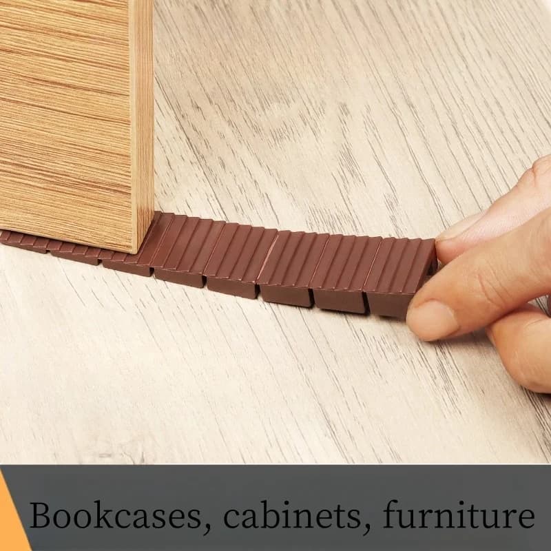 New 10Pcs Furniture Plastic Shims For Leveling Weight Capacity Composite Wedges Shims Levelers Furniture Leveling Shims