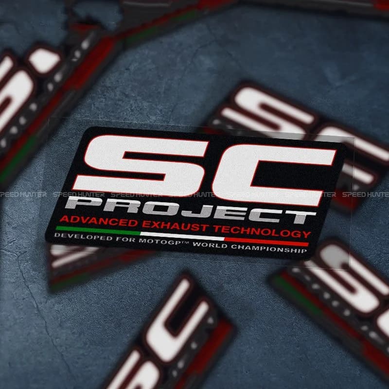 Waterproof decorative reflective sticker For SC PROJECT exhaust sticker Titanium alloy GP pipe sticker Motorcycle sticker