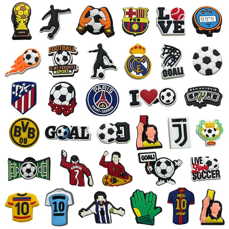 Hole shoe accessories Pattern Shoe Charms, Sporty Style DIY Shoe Decorations Decorations Sandal Decorate for Birthday Gifts