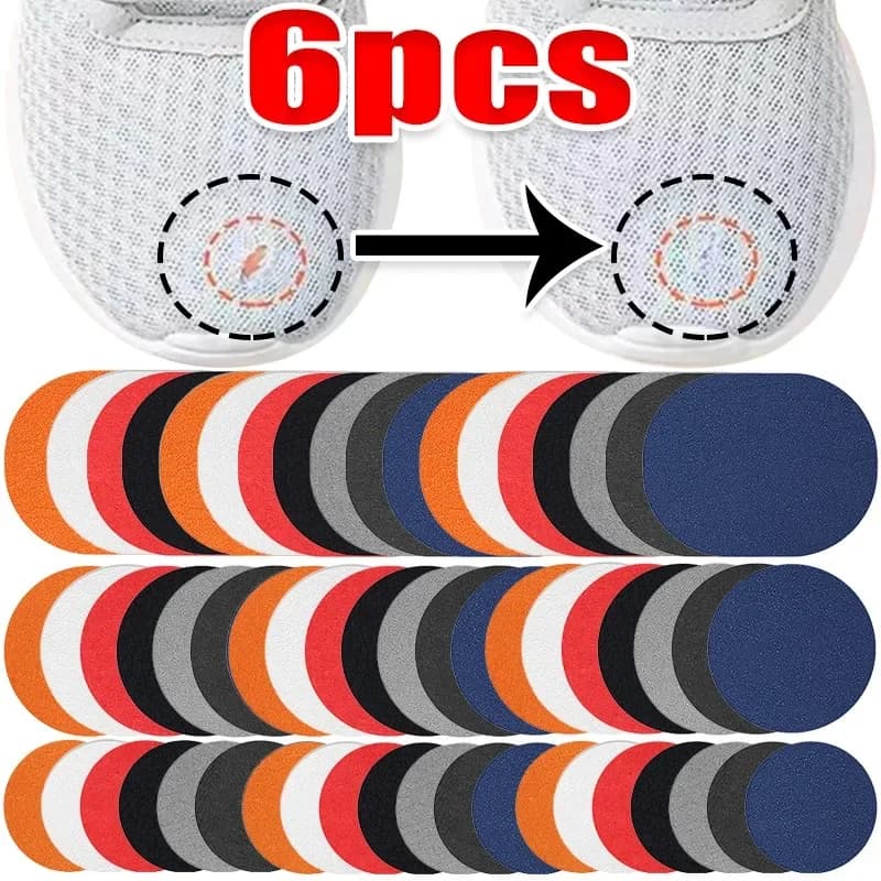 Shoe Holes Repair Patch Convenient Microfiber PU Leather Sneakers Repair Sticker Multicolor Simple Damaged Shoes Mend Paster
