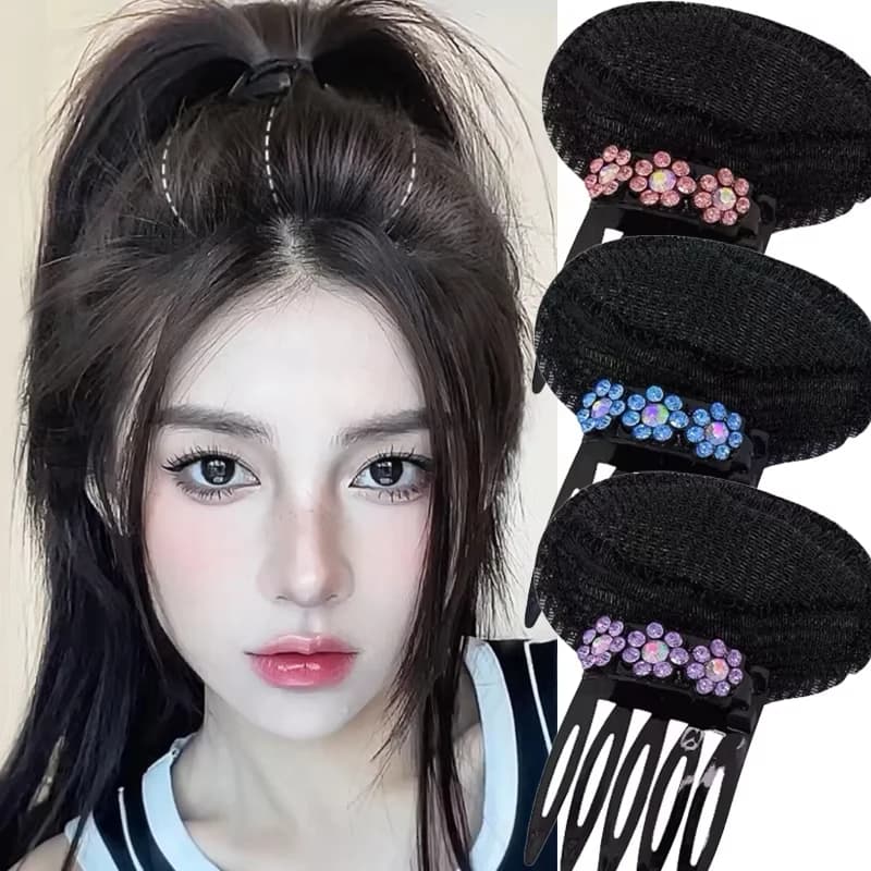 Princess Styling Tools Hair Pad For Women High Skull Top Fluffy Invisible False Hair Clip Thickening Volume Base Puff Cushion