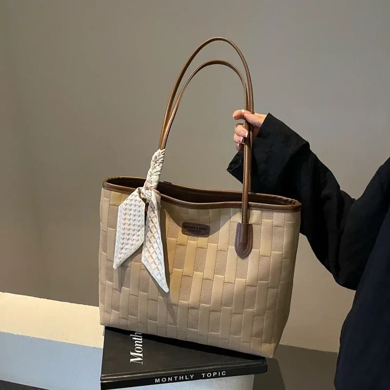 High End Retro Versatile Tote Bag for Women 2024 New Large Capacity Fashionable Casual Work Commuting Shoulder Bag Пакет Тотта