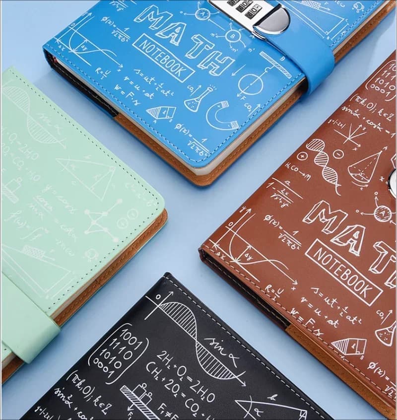 Office Code PU And Agenda Notebooks Planner Bussiness Lock Supplies Diary Secret Leather School Journals With