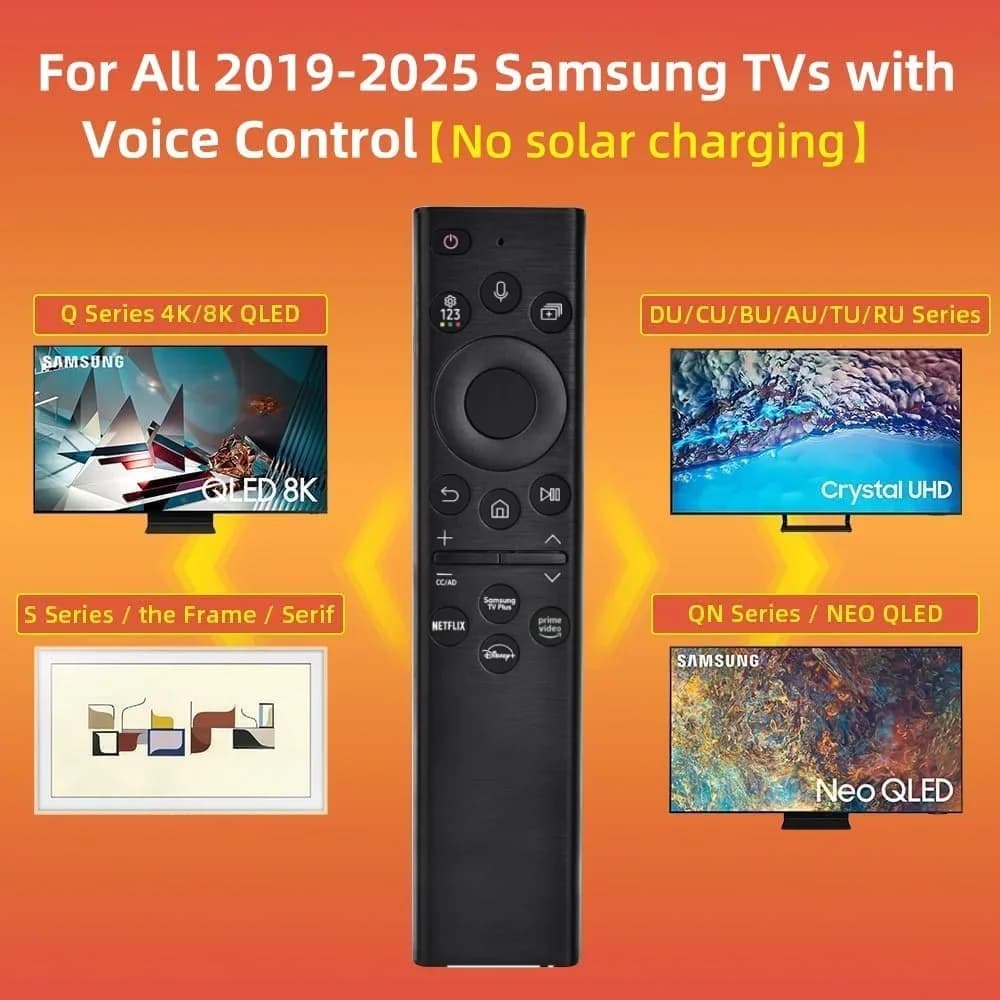 Voice Control Replacement Remote for Samsung Smart TV Compatible with BN59-01385A for Most 2018-2024 QLED LED LCD 8K 4K TVs