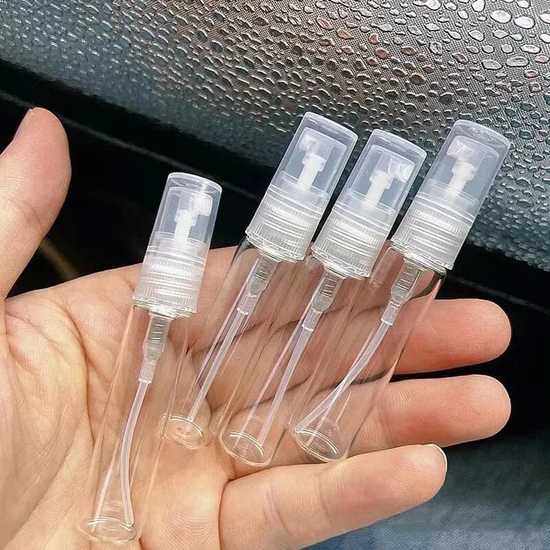 5/10Pcs 3ml 5ml 10ml Clear Mini Perfume Glass Bottle Empty Cosmetics Bottle Sample Test Tube Thin Glass Vials
