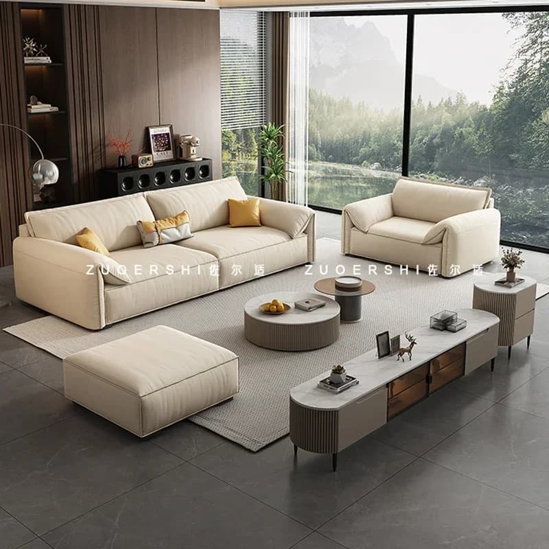 Designer Lazy Living Room Sofas Couch Leather Recliner Floor Gaming Sofas Lounge Decor Garden Relaxing Muebles Home Furniture
