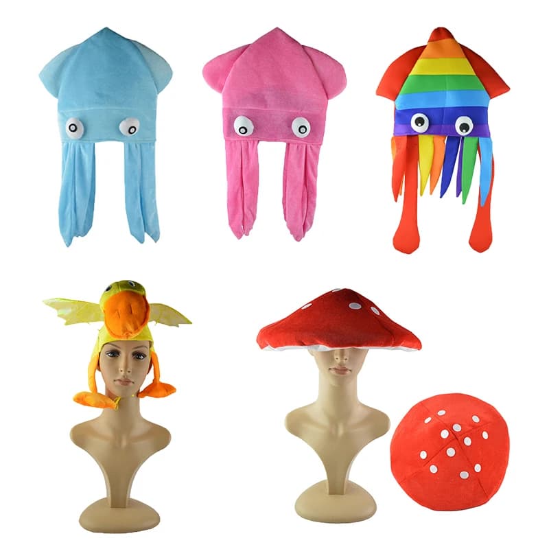 Cosplay Lovely Funny Hats Cute Octopus Hat Prom Dance Headdress Headwear Hair Carnival Accessories