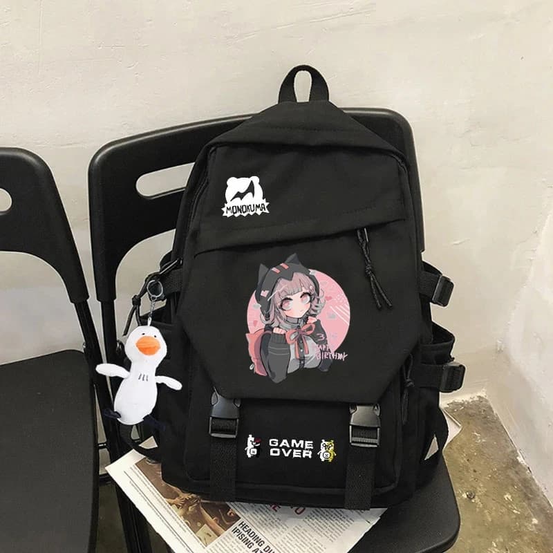 Anime Danganronpa Monokuma Backpack Casual Women Men Backpack Teenage Girl Boys School Bag Bagpack Travel Bags Mochilas